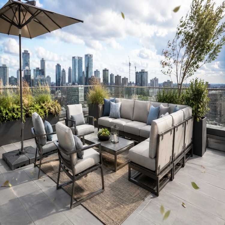 How to Keep Patio Furniture From Blowing Away on Rooftop Terraces