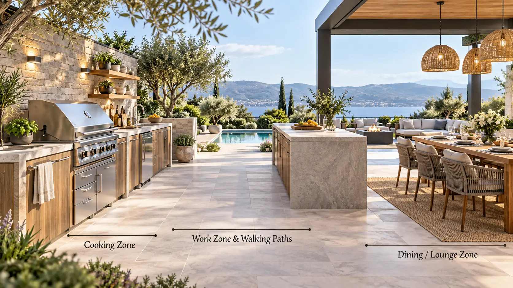 How Much Space Is Needed for an Outdoor Kitchen?