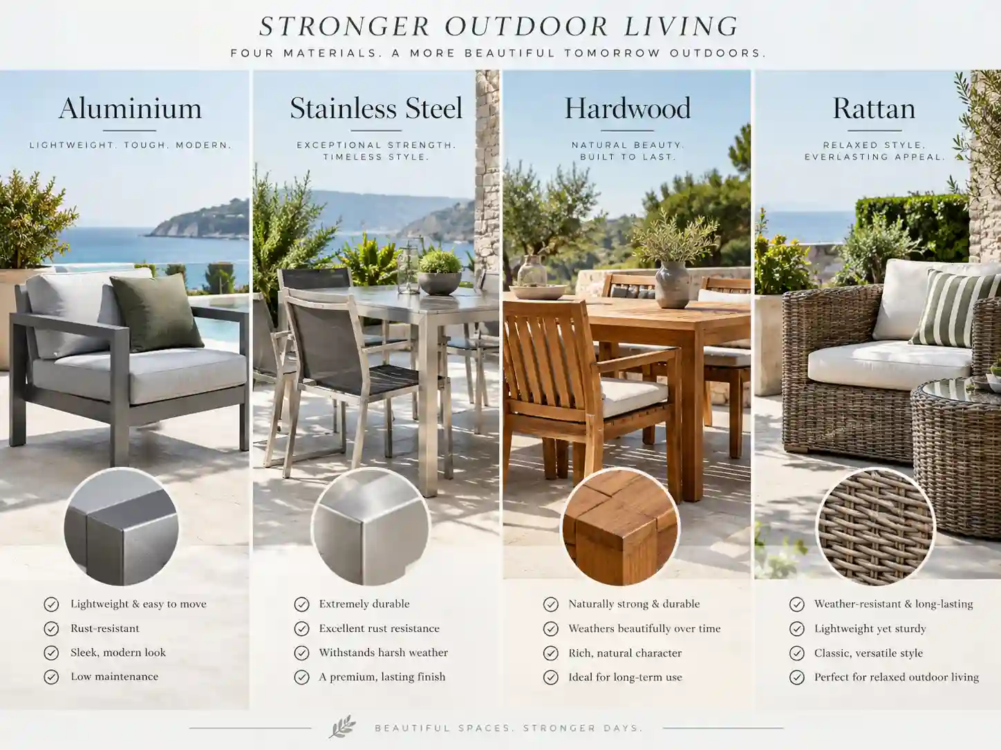 What Is the Strongest Material for Outdoor Furniture?